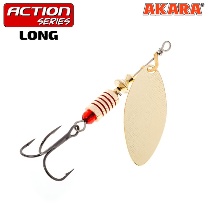 

Блесна вращающаяся Akara Action Series Long , цвет A21, 8 гр, Золотистый