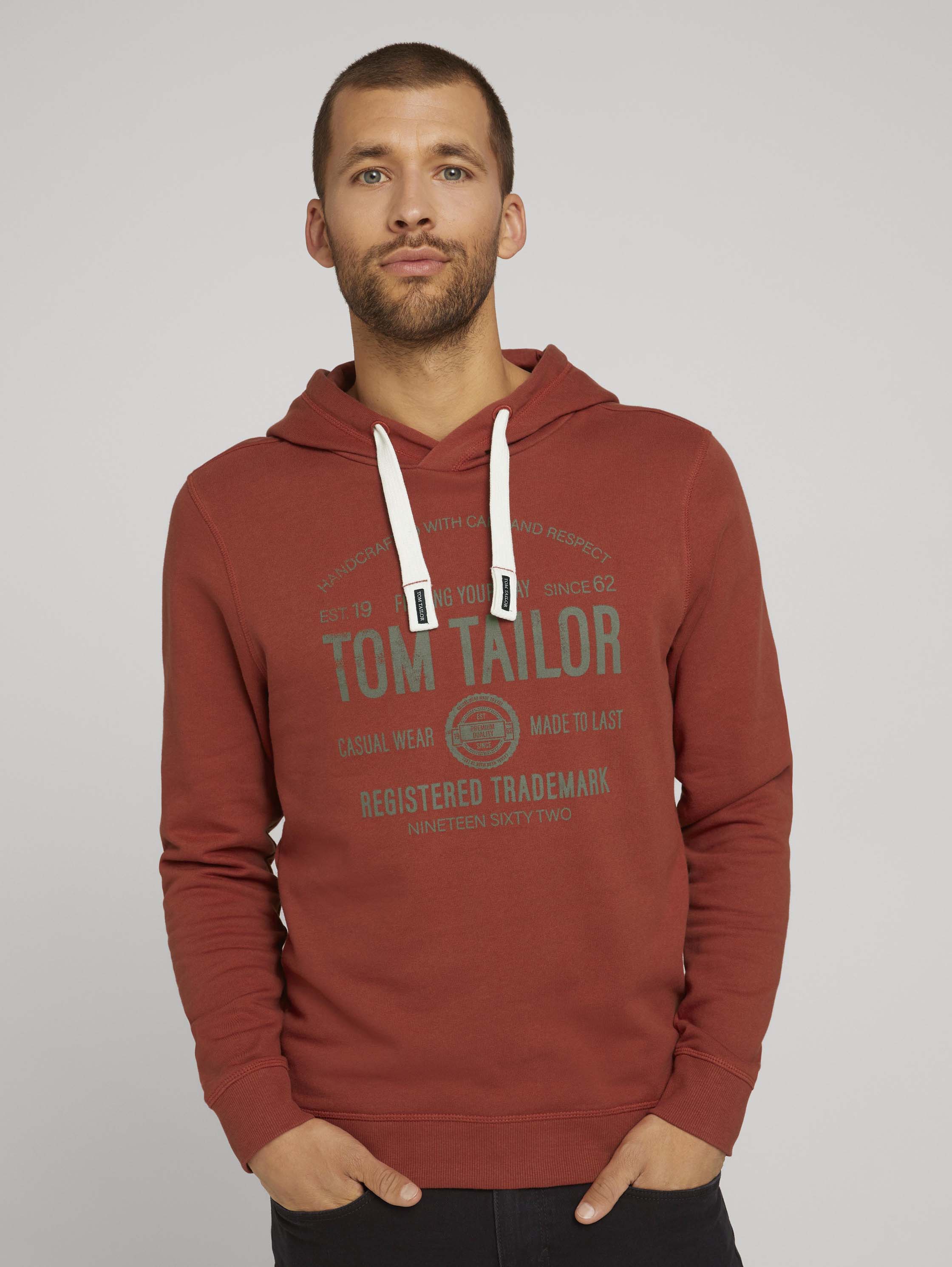 

Толстовка мужская TOM TAILOR 1020918 красная L, 1020918
