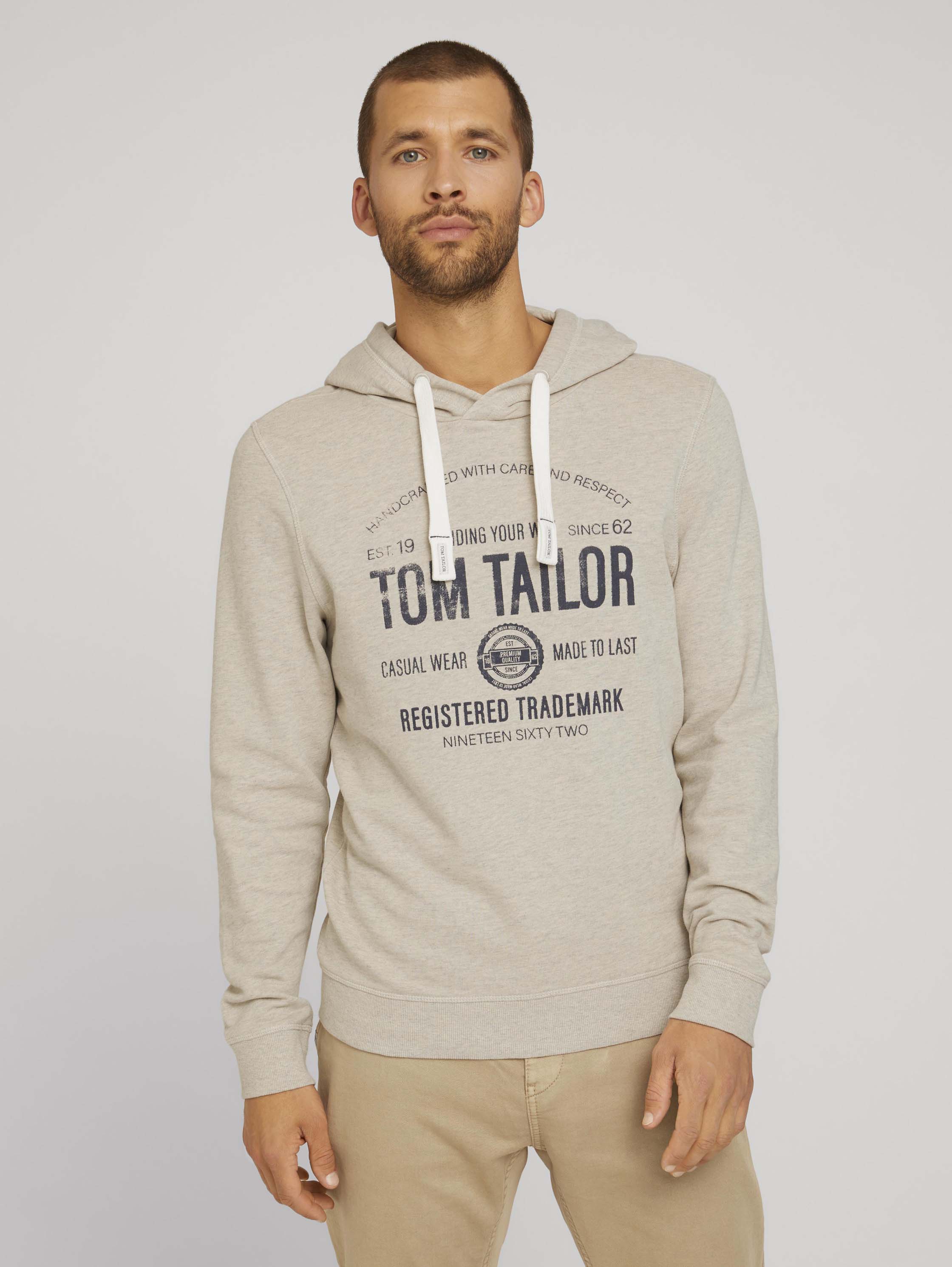 

Толстовка мужская TOM TAILOR 1020918 коричневая L, 1020918