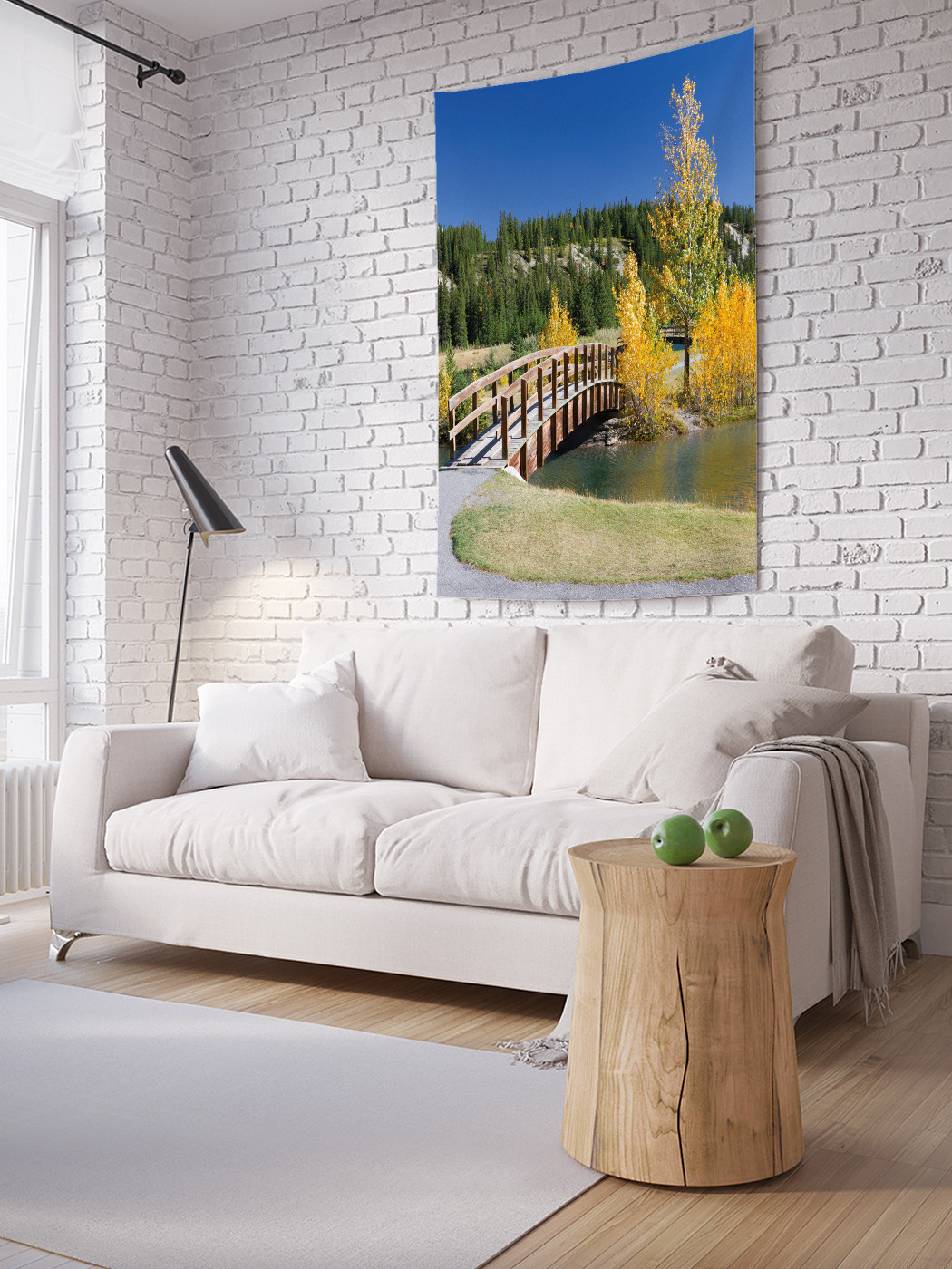 

Вертикальное фотопанно на стену JoyArty Мост на остров 150x200 см, Мост на остров