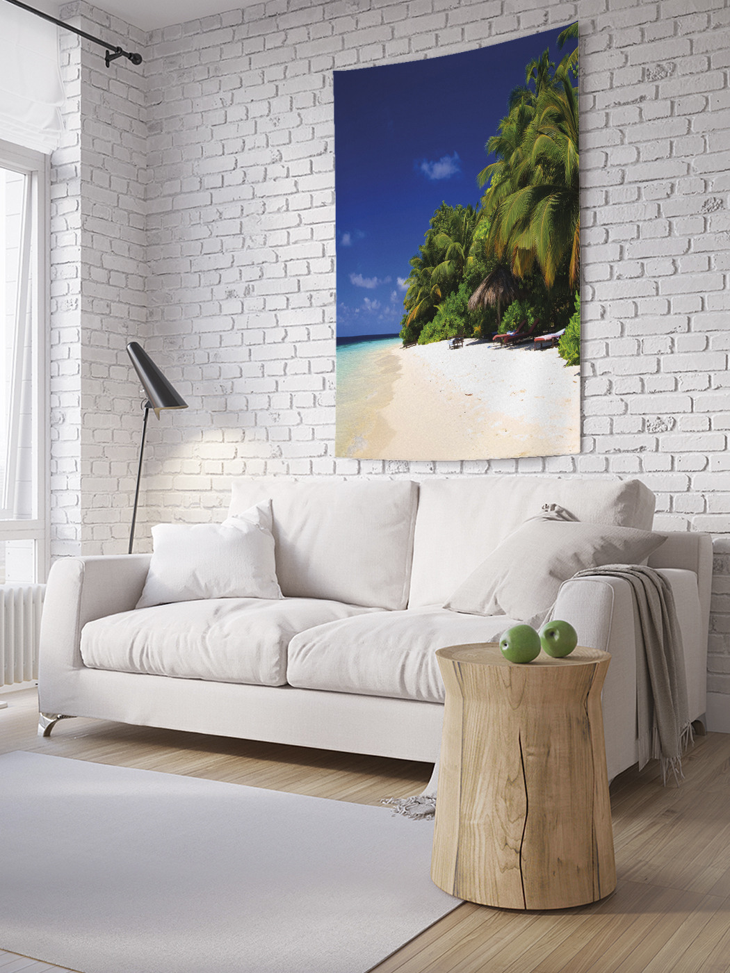 

Вертикальное фотопанно на стену JoyArty Тропический пляж 150x200 см, Тропический пляж