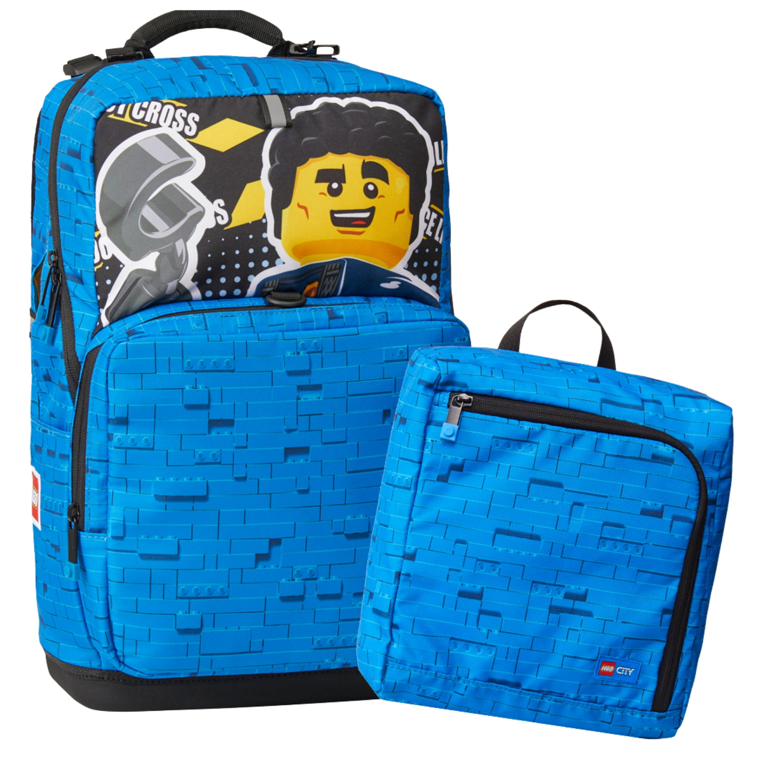Рюкзак школьный LEGO Optimo Johansen CITY Police Adventure 2 предмета 20213-2205
