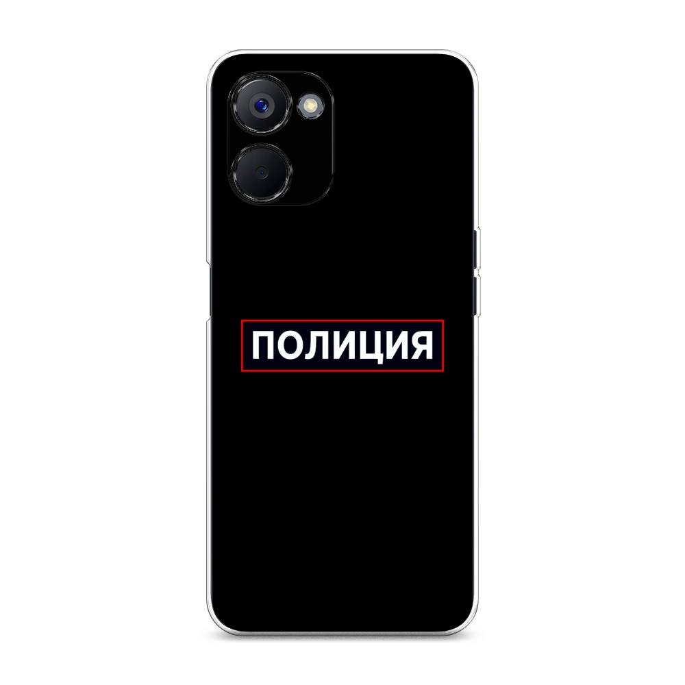 

Чехол Awog на Realme V20 "Police logo", Черный;белый;красный, 2512950-5