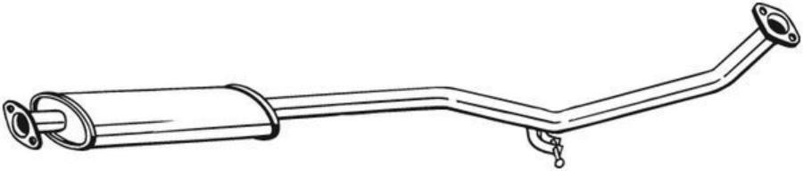

284-611_глушитель средняя часть! Opel Asrta J/Chevrole Cruze 09>