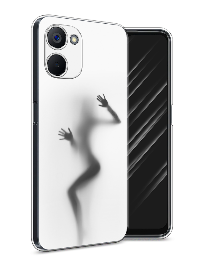 

Чехол Awog на Realme V20 "Девушка в душе", Серый;белый;черный, 2512950-7