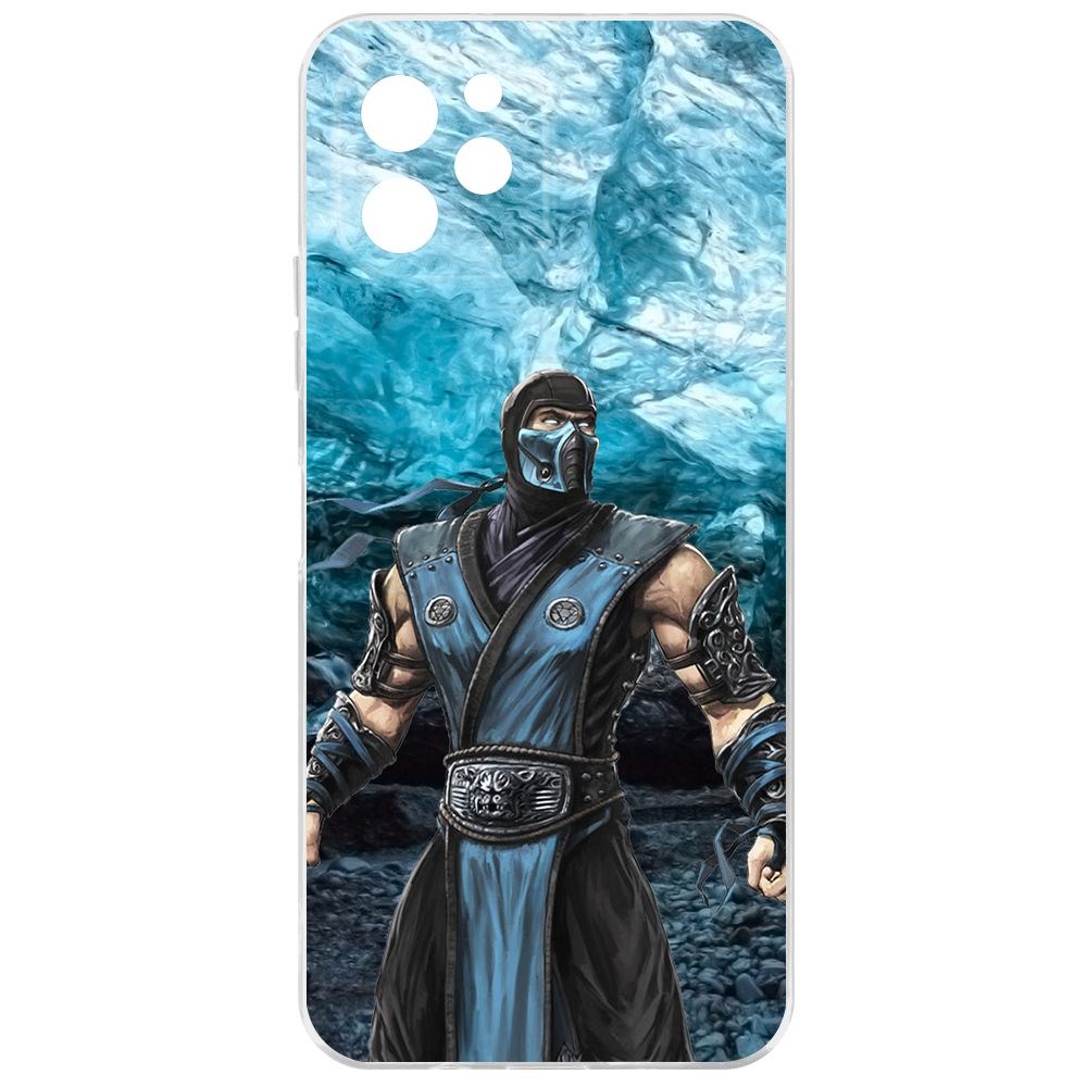 

Чехол-накладка Krutoff Clear Case Мортал Комбат. Саб Зиро для Huawei Nova Y61, Прозрачный