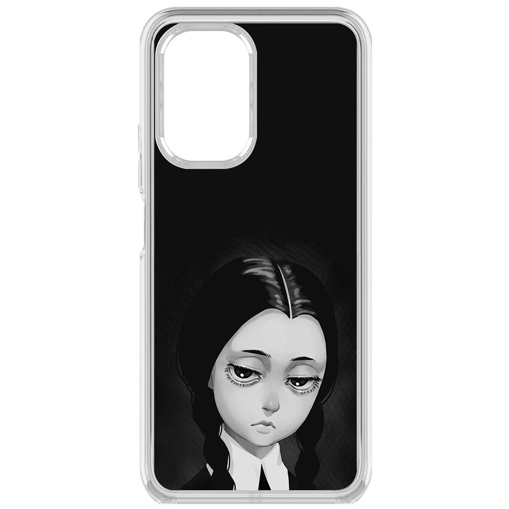 

Чехол-накладка Krutoff Clear Case Уэнсдей Аддамс - Рисованная Уэнсдей для Xiaomi Poco F3, Прозрачный