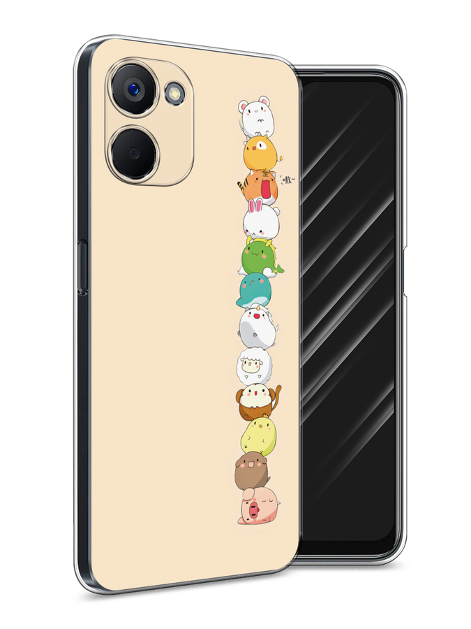

Чехол Awog на Realme V20 "Питомцы Чиби", Желтый, 2512950-2