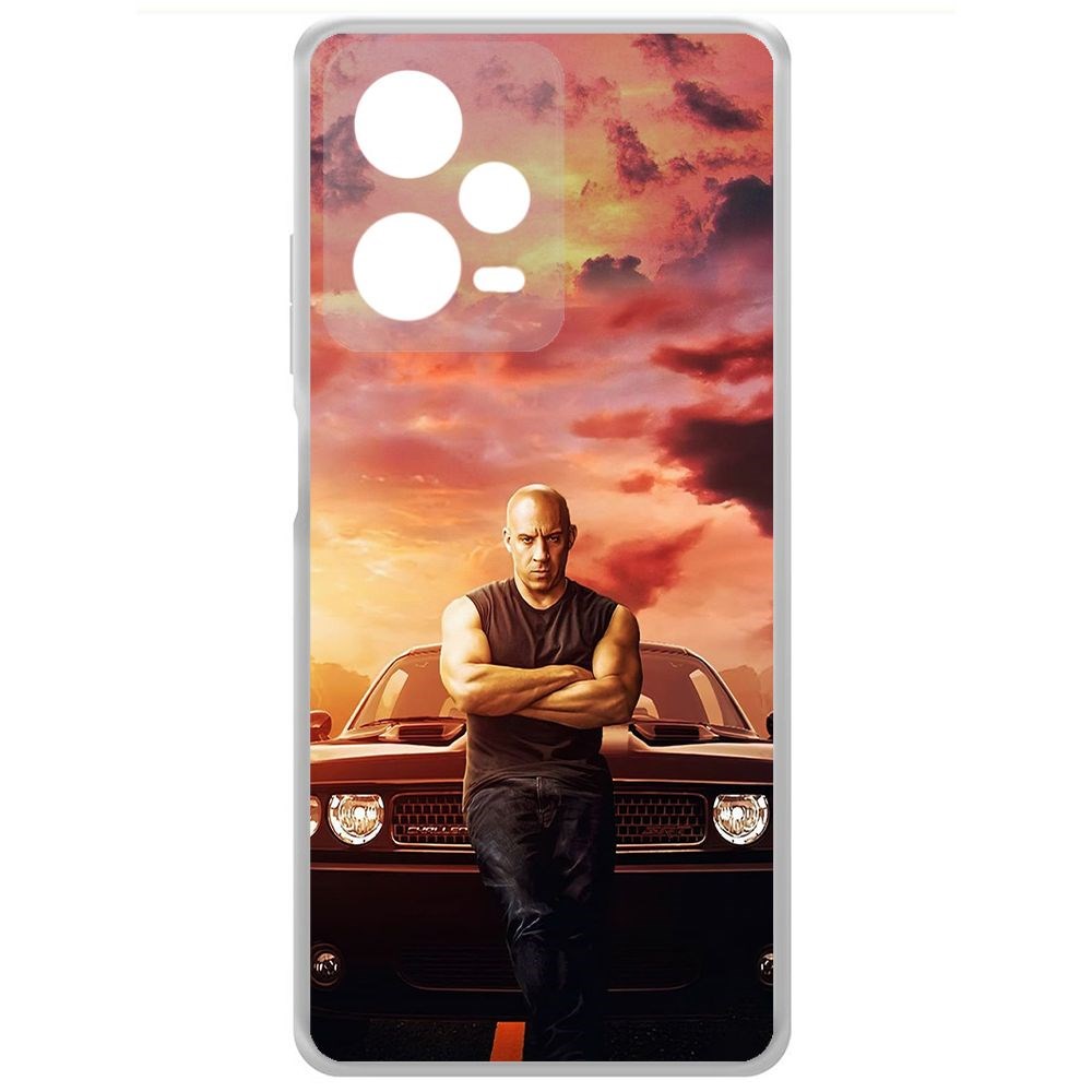 

Чехол-накладка Krutoff Clear Case Форсаж. Доминик Торетто для Xiaomi Redmi Note 12 Pro+ 5G, Прозрачный