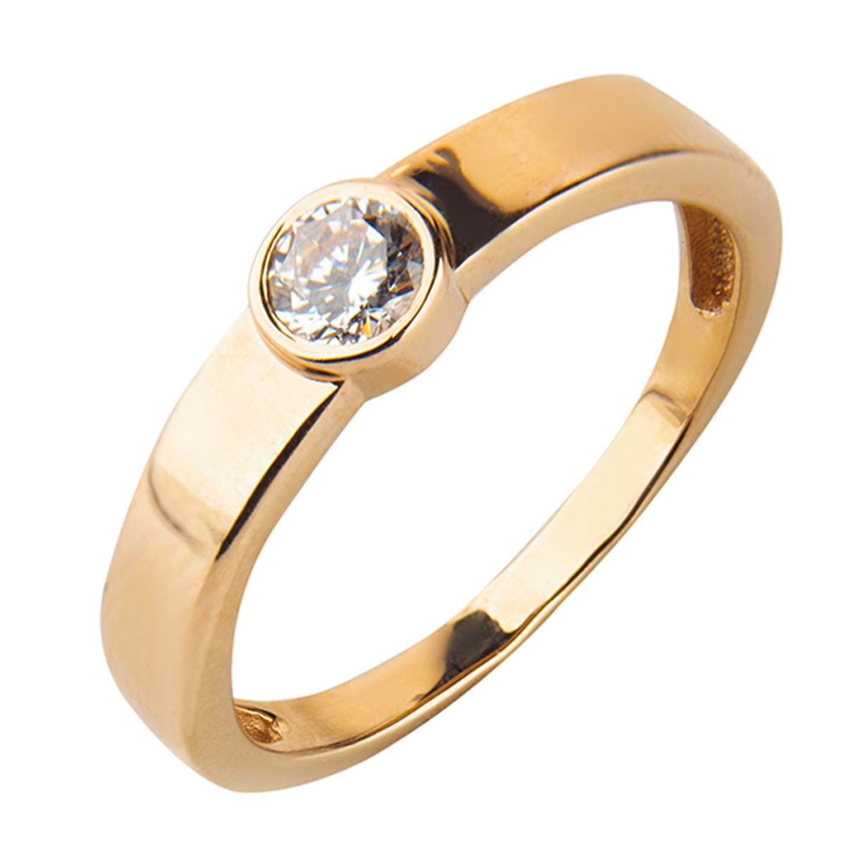 

Кольцо из золота р. 17,5 Azade К130-1174, фианит, К130-1174
