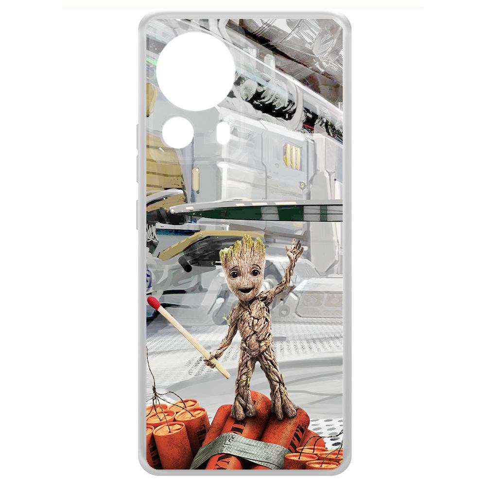 

Чехол-накладка Krutoff Clear Case Стражи Галактики. Малыш Грут для Xiaomi 13 Lite, Прозрачный