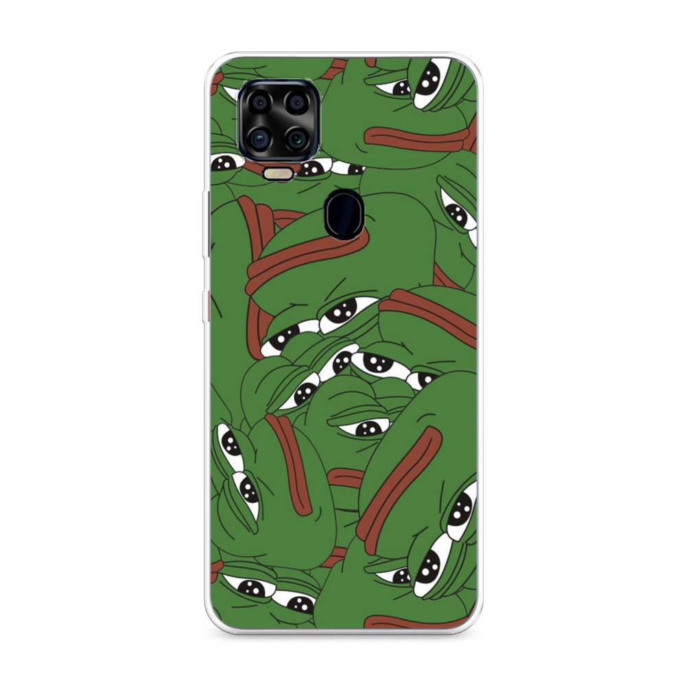 

Чехол Awog на ZTE Blade V2020 4G / ЗТЕ Блэйд V2020 4G "Печальный frog", Разноцветный, 134350-9