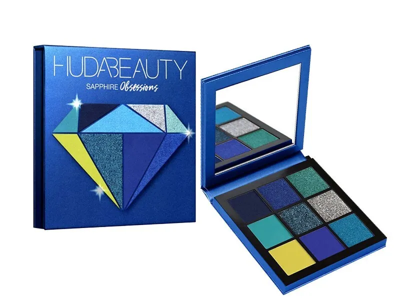 

Мини-палетка теней HudaBeauty Sappfire Obsessions Palette, 9 оттенков