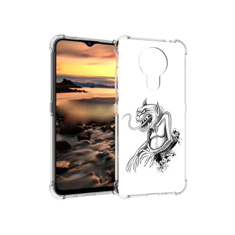 

Чехол MyPads Tocco для Nokia 1.4 чорт (PT159954.115.692), Прозрачный, Tocco