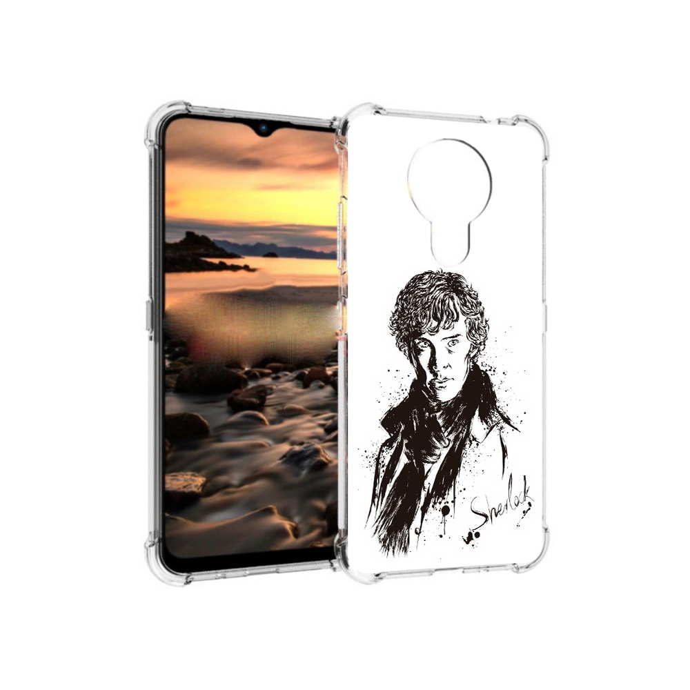 

Чехол MyPads Tocco для Nokia 1.4 шерлок холмс портрет (PT159954.115.698), Прозрачный, Tocco