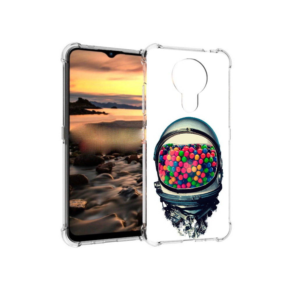 

Чехол MyPads Tocco для Nokia 1.4 шлем космонавта (PT159954.115.700), Прозрачный, Tocco
