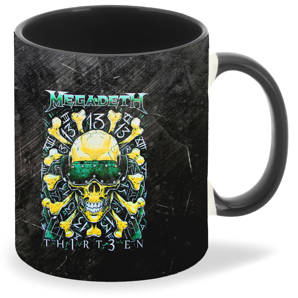 

Кружка CoolPodarok megadeth логотип череп2, megadeth логотип череп2