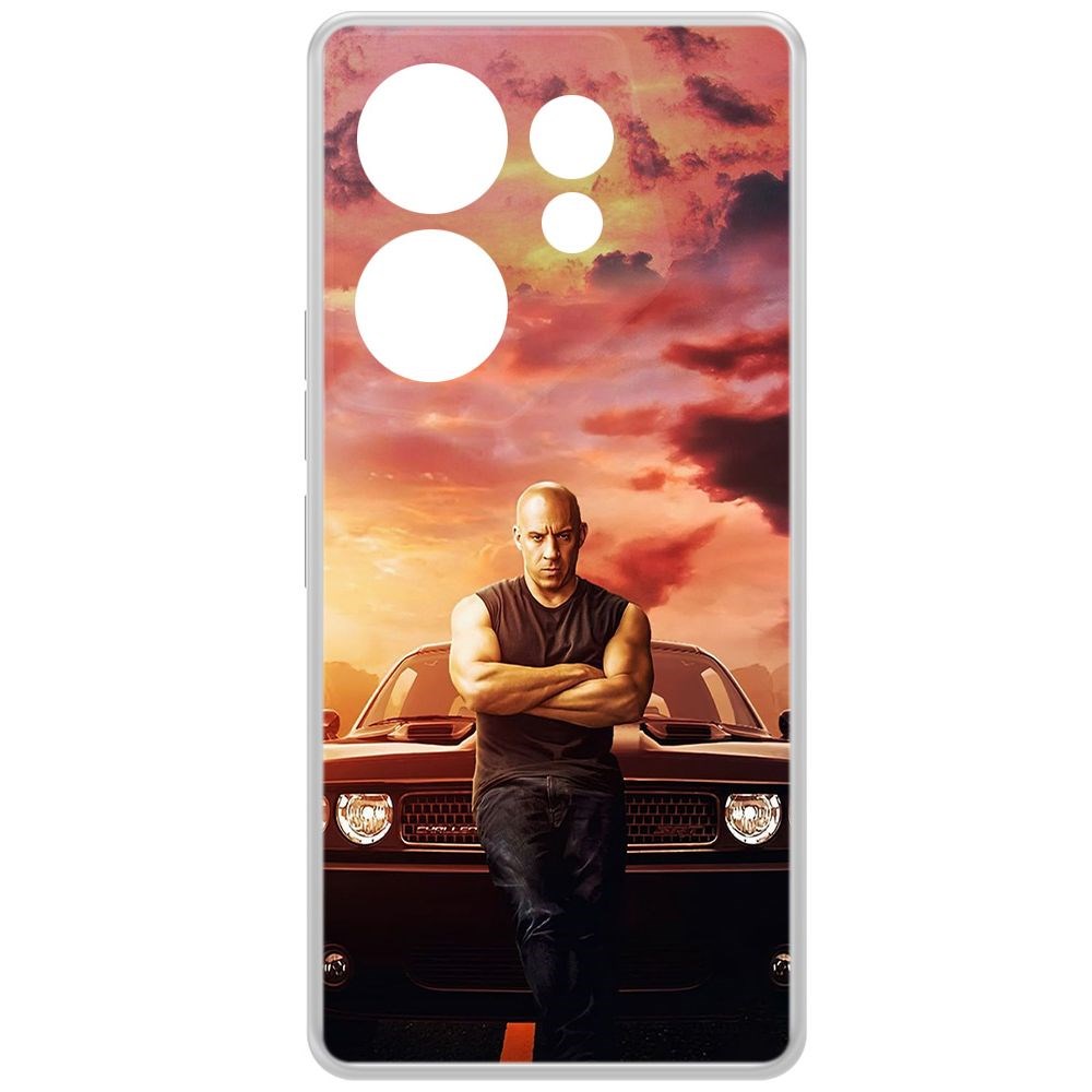 

Чехол-накладка Krutoff Clear Case Форсаж. Доминик Торетто для TECNO Camon 20 Premier, Прозрачный