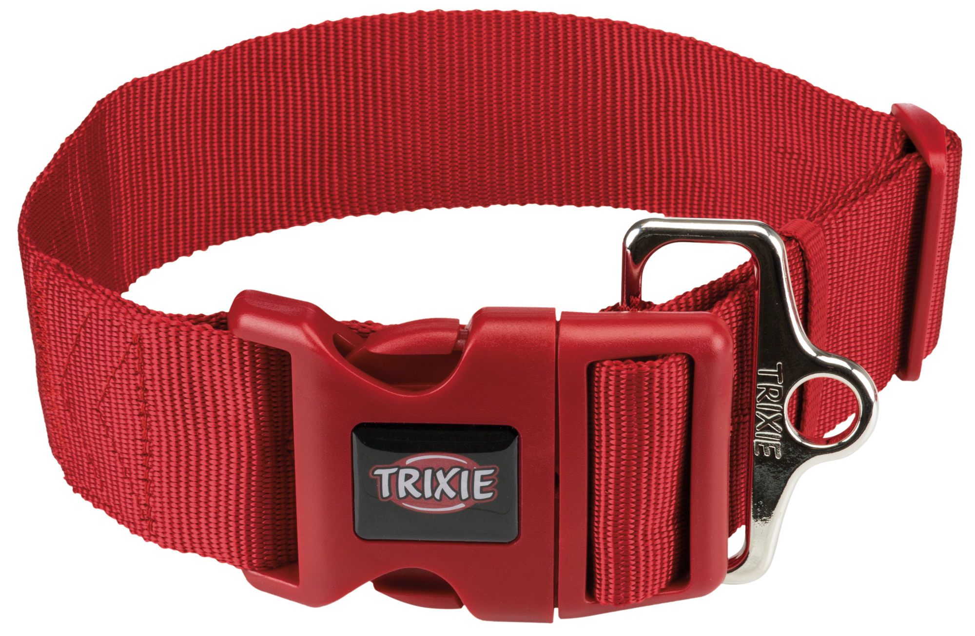 Ошейник для собак повседневный TRIXIE , обхват шеи 55-80 см, нейлон, красный