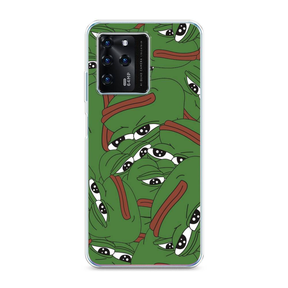 

Чехол Awog на ZTE Blade V30 / ЗТЕ Блэйд V30 "Печальный frog", Разноцветный, 135350-9