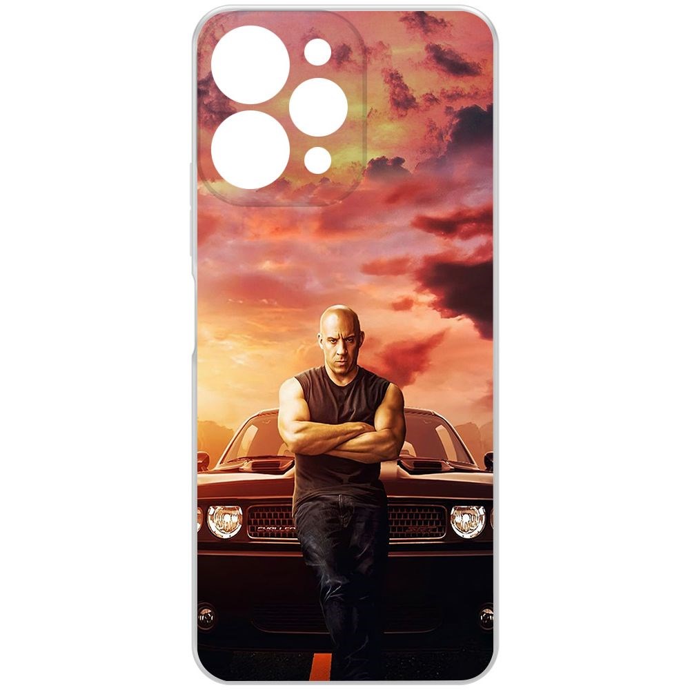 

Чехол-накладка Krutoff Clear Case Форсаж. Доминик Торетто для Xiaomi Redmi 12, Прозрачный
