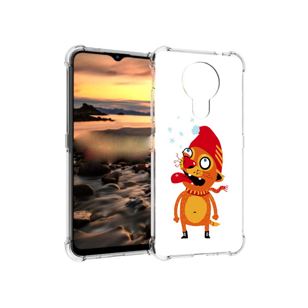 

Чехол MyPads Tocco для Nokia 1.4 Зимний кот (PT159954.115.88), Прозрачный, Tocco