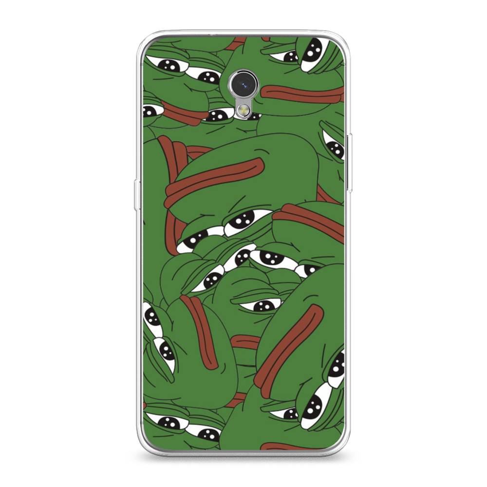 

Чехол Awog на ZTE Blade V7 / ЗТЕ Блэйд V7 "Печальный frog", Разноцветный, 131150-9