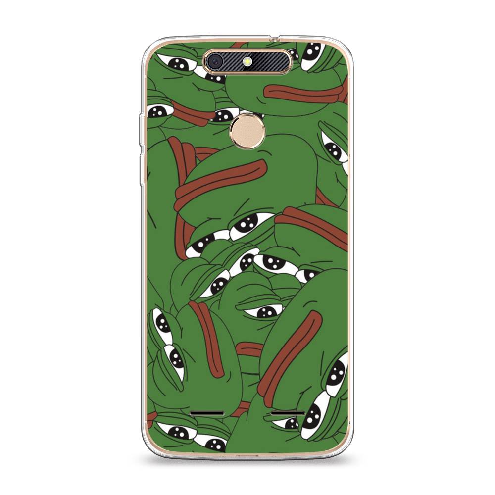 

Чехол Awog на ZTE Blade V8 mini / ЗТЕ Блэйд V8 mini "Печальный frog", 131950-9