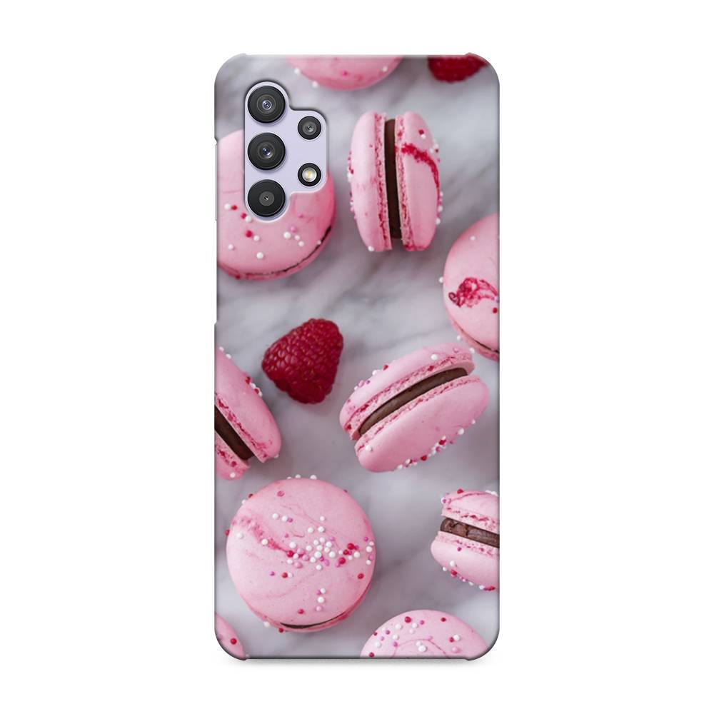 

Пластиковый чехол "Макарони с малиной" на Samsung Galaxy A32, 2102020-7