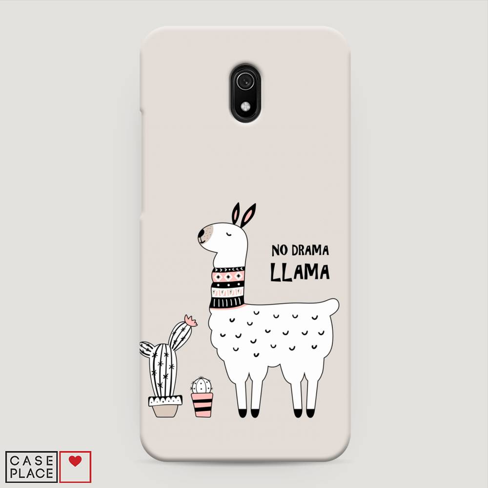 фото Пластиковый чехол "no drama llama" на xiaomi redmi 8a awog