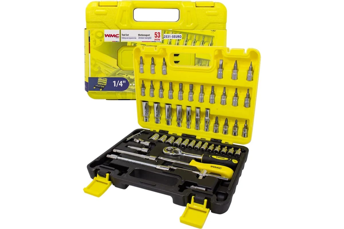 

Набор Инструментов 53 Предмета Wmc Tools WMC TOOLS арт. WMC25315EURO