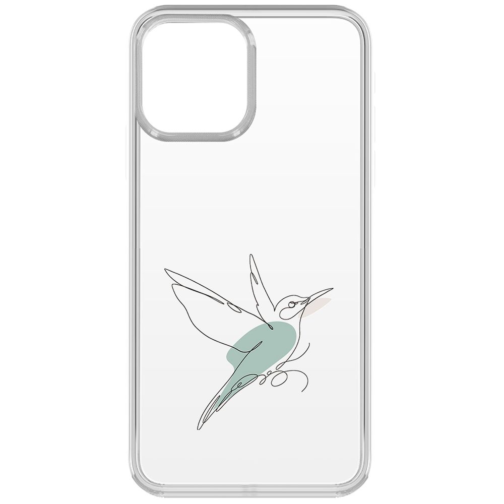 

Чехол-накладка Krutoff Clear Case Легкость для iPhone 13, Прозрачный