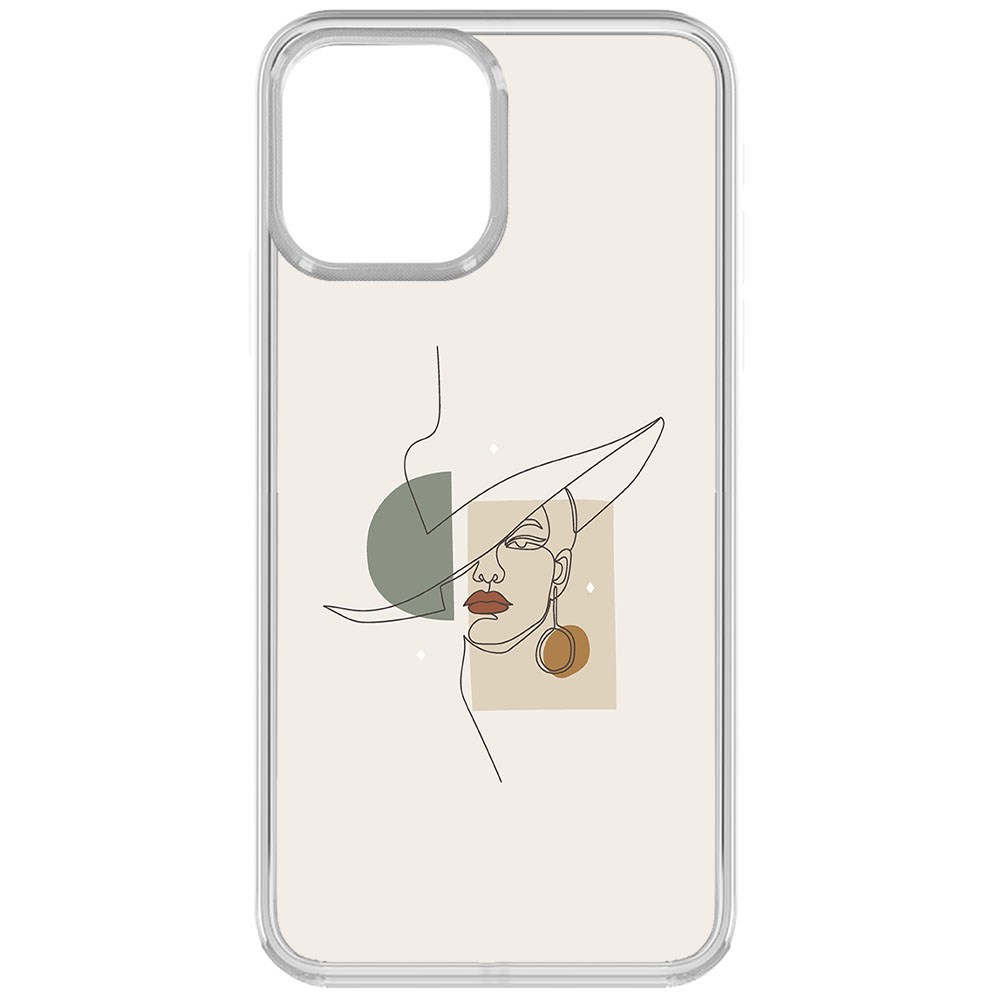 

Чехол-накладка Krutoff Clear Case Стиль для iPhone 13, Прозрачный
