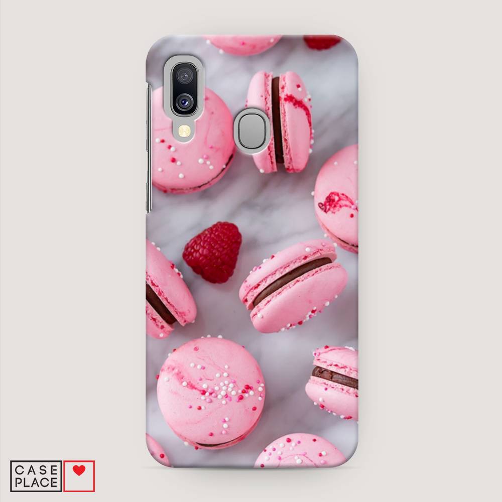 

Пластиковый чехол "Макарони с малиной" на Samsung Galaxy A40