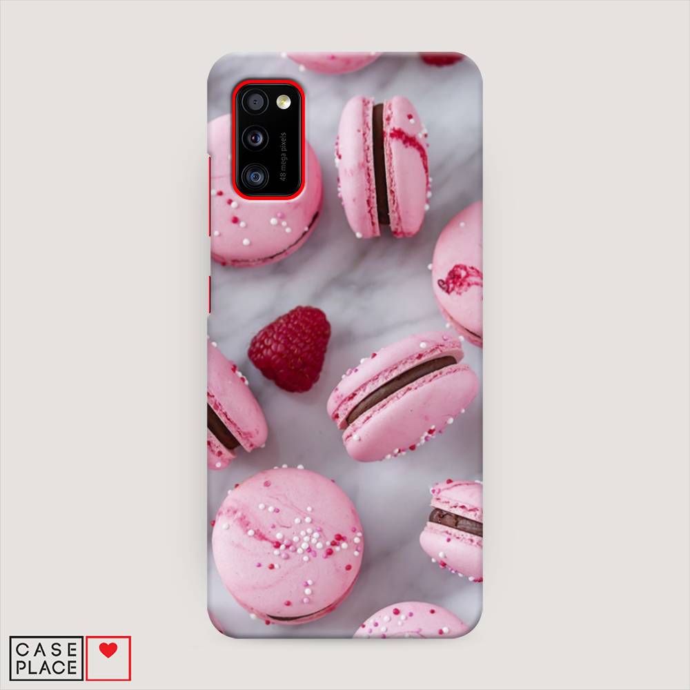 

Пластиковый чехол "Макарони с малиной" на Samsung Galaxy A41