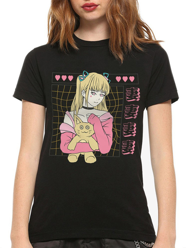 

Футболка женская DreamShirts Studio Аниме / Девушка черная L, Черный, Аниме / Девушка
