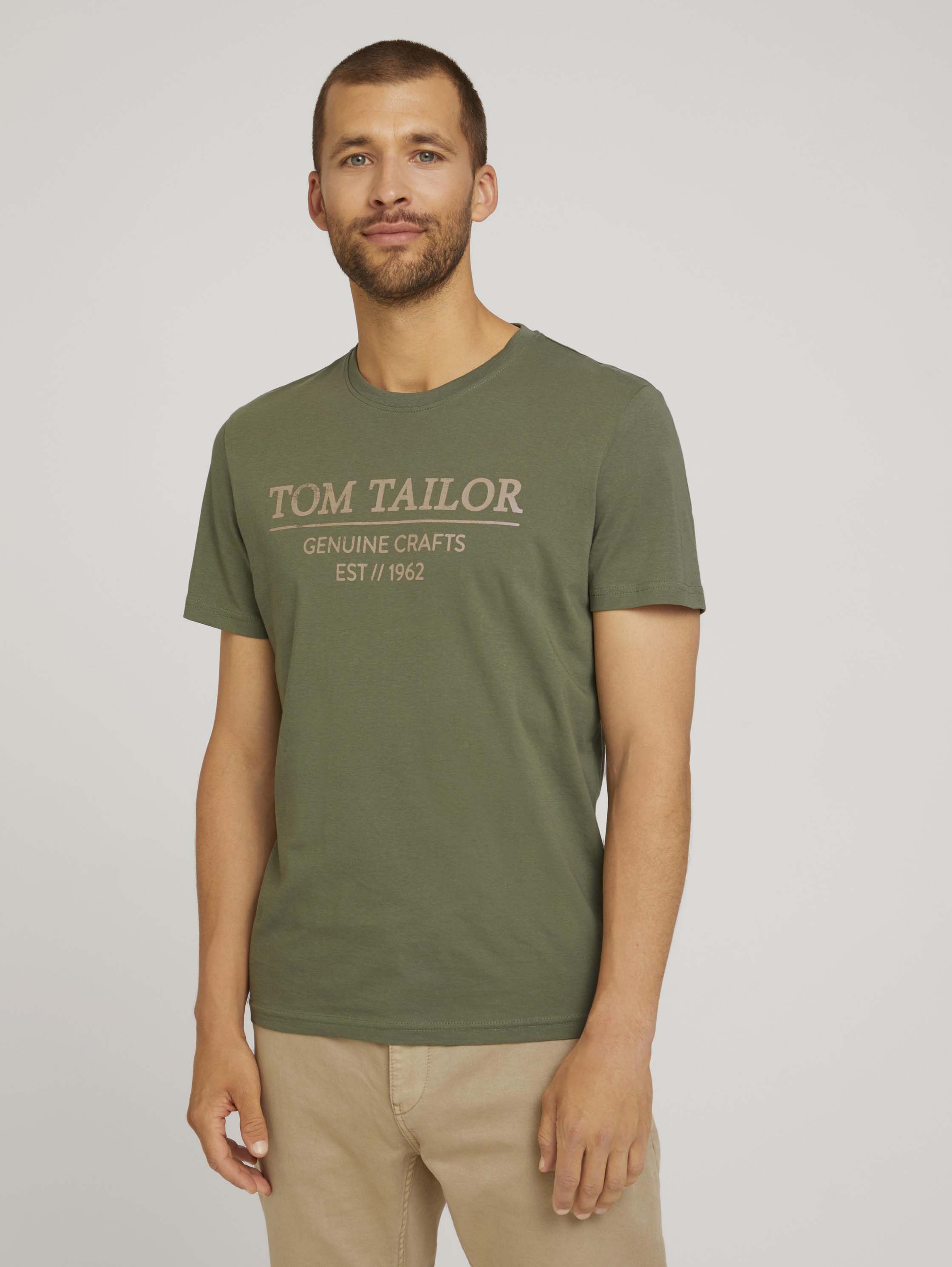 

Футболка мужская 1021229 TOM TAILOR зеленая M, 1021229