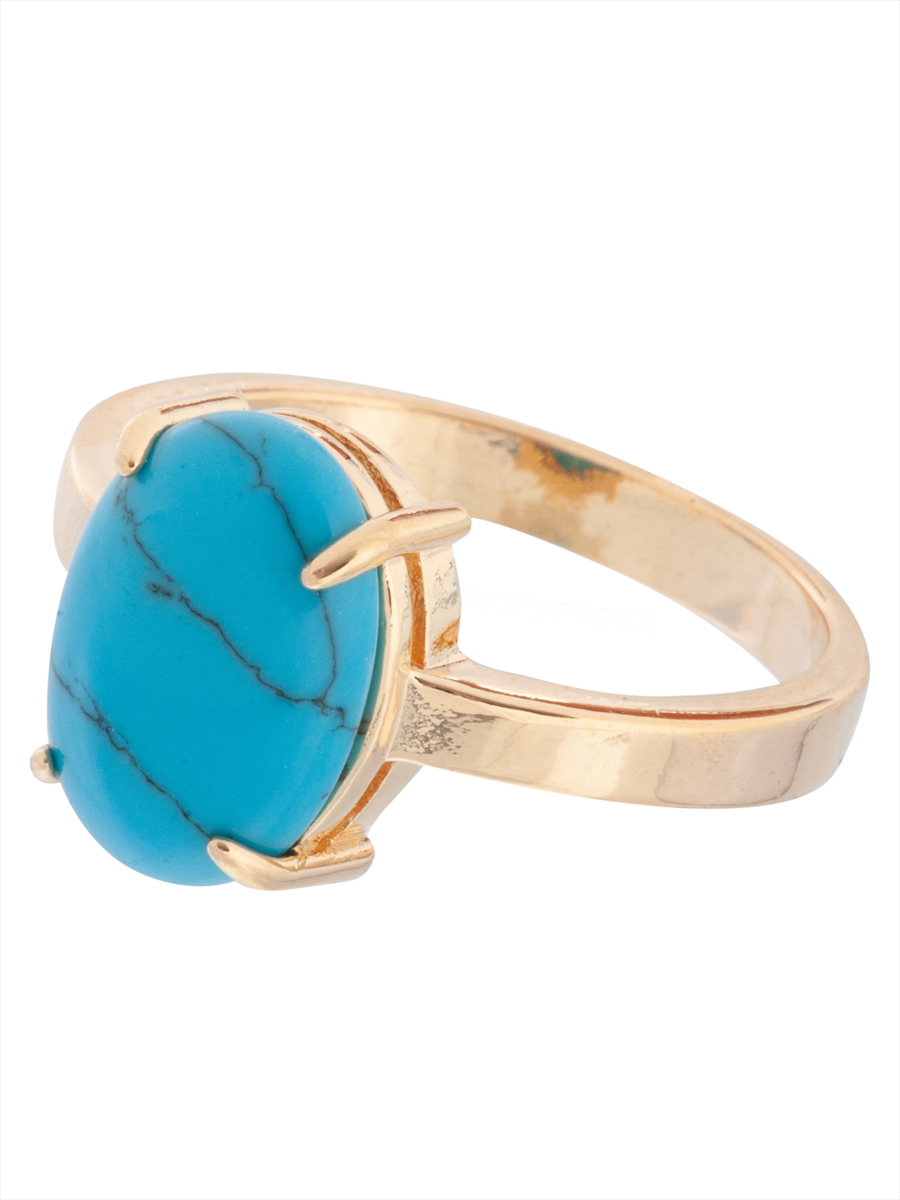 

Кольцо из бижутерного сплава р. 19 Lotus Jewelry 3023R-11tq, бирюза, 3023R-11tq