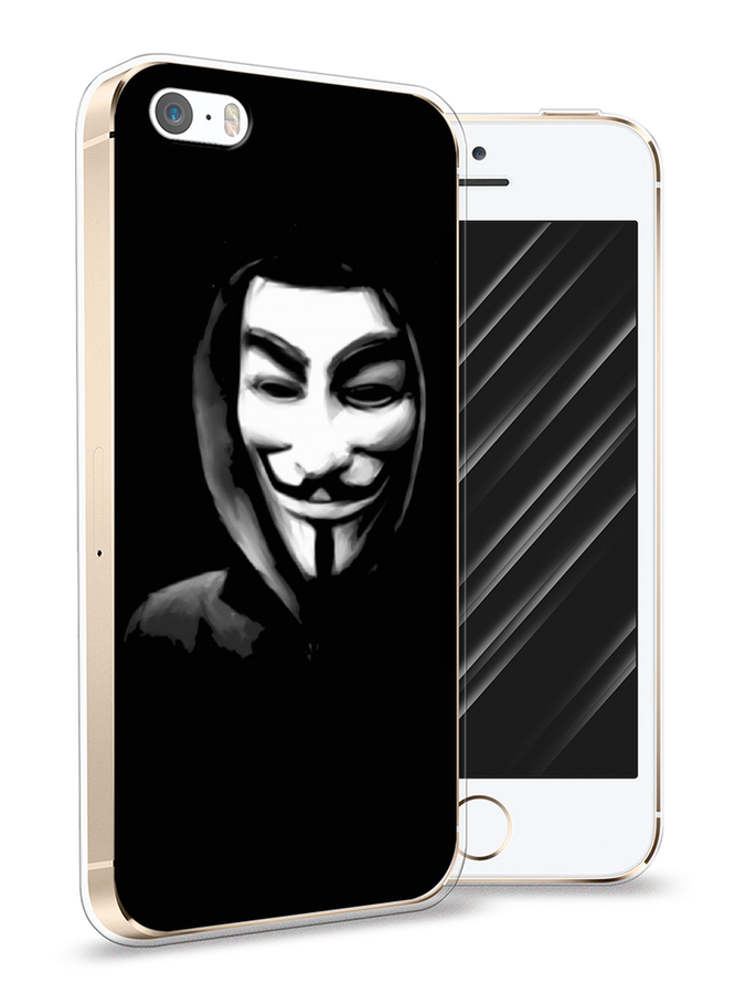 

Чехол Awog на Apple iPhone 5/5S/SE / Айфон 5/5S/SE "Анонимус", Разноцветный, 10350-5