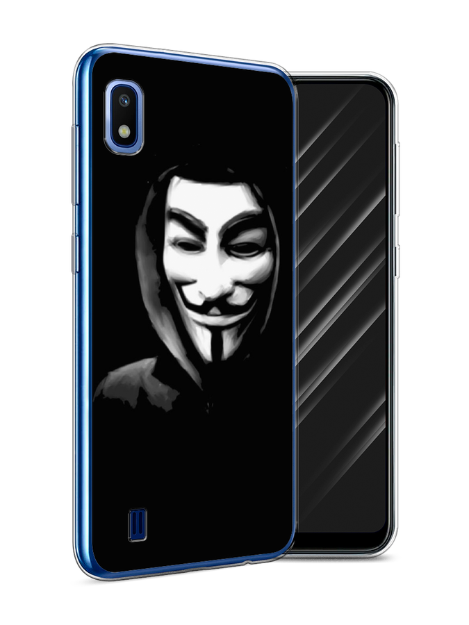 

Чехол Awog на Samsung Galaxy A10 "Анонимус", Разноцветный, 27950-5