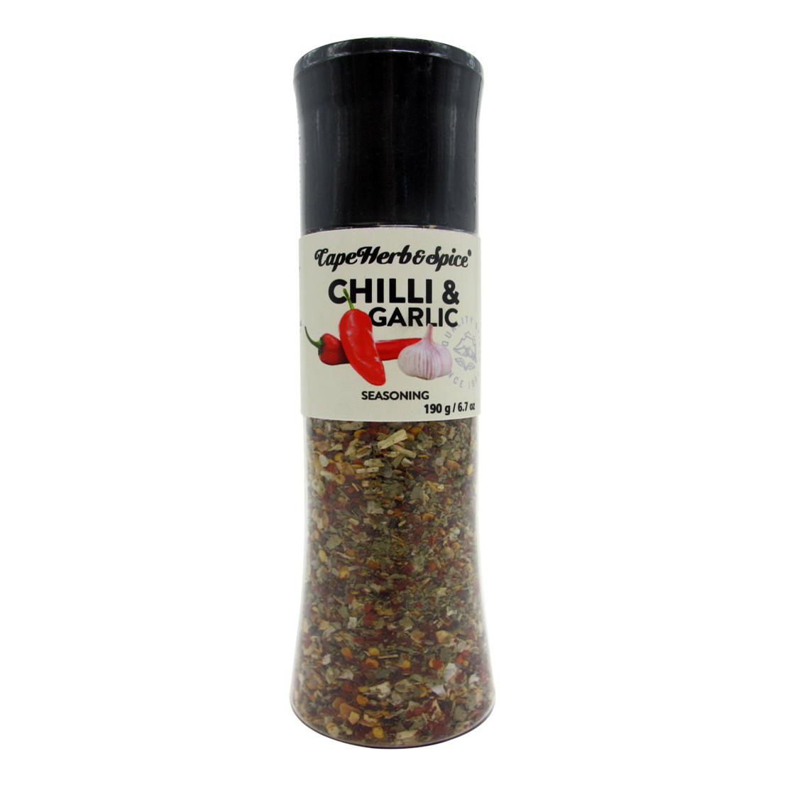 Приправа Cape Herb & Spice Чили и чеснок мельница 190 г