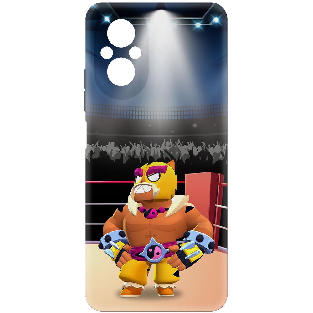 

Чехол-накладка Krutoff Soft Case Brawl Stars - Эль Тигро для Realme C67 черный