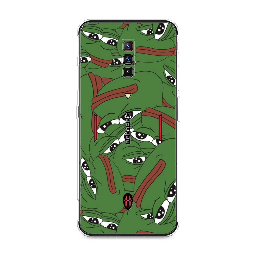 

Чехол Awog на ZTE Nubia Red Magic 6 / ЗТЕ Нубиа Ред Мэджик 6 "Печальный frog", Разноцветный, 135150-9