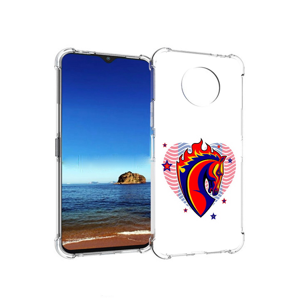 

Чехол MyPads Tocco для Nokia G50 ФК ЦСЛ Лошадь (PT227056.116.180), Прозрачный, Tocco