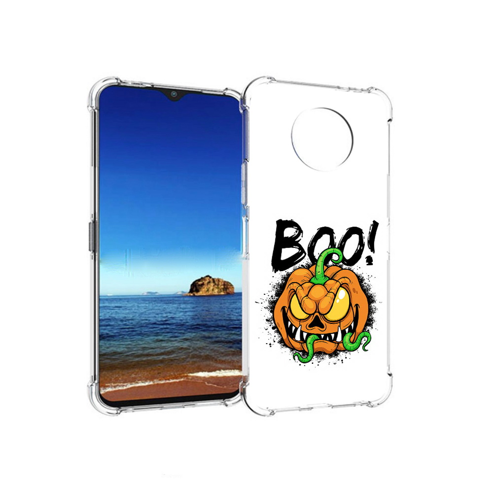 

Чехол MyPads Tocco для Nokia G50 Хэллоуин бу (PT227056.116.193), Прозрачный, Tocco