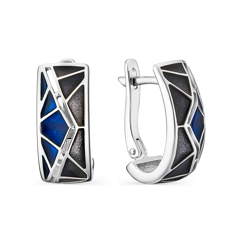 

Серьги женские из серебра АЛЬКОР 02-1285/ЭМ37-00 эмаль, 02-1285/ЭМ37-00