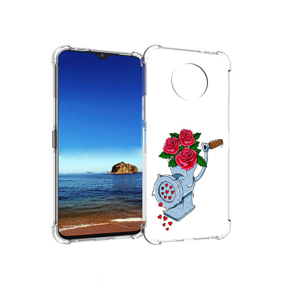 

Чехол MyPads Tocco для Nokia G50 Цветочные сердца (PT227056.116.199), Прозрачный, Tocco