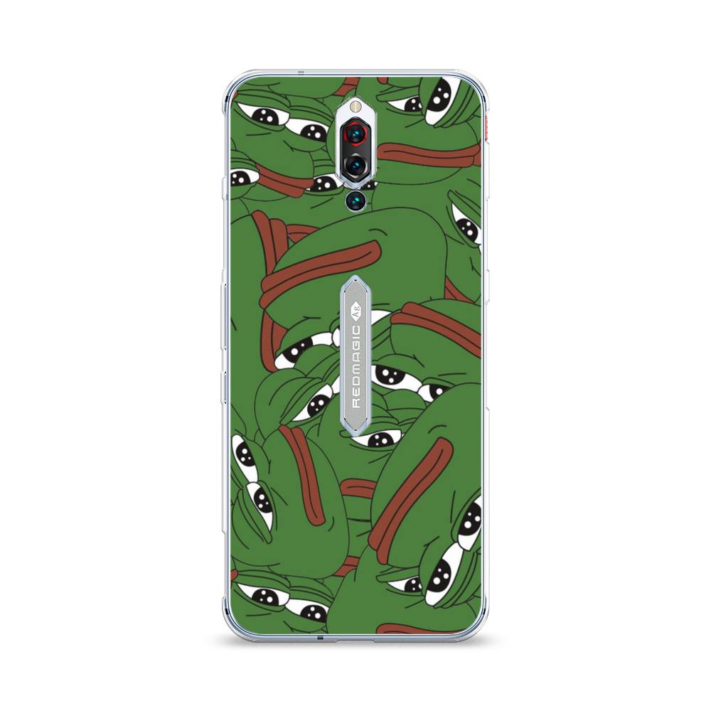 

Чехол Awog на ZTE Red Magic 5S / ЗТЕ Ред Мэджик 5S "Печальный frog", Разноцветный, 134250-9