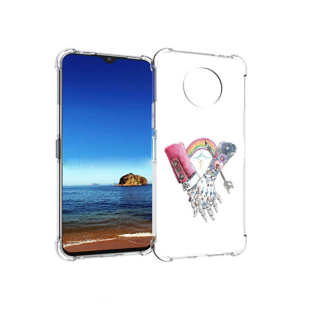 

Чехол MyPads Tocco для Nokia G50 абстракция руки в татуировках (PT227056.116.212), Прозрачный, Tocco
