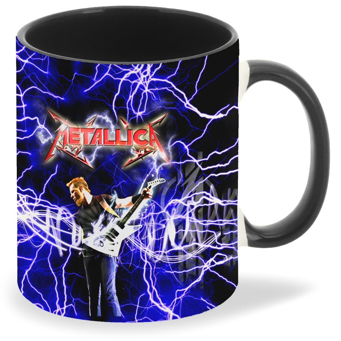 

Кружка CoolPodarok По группе metallica на фоне молнии, По группе metallica на фоне молнии